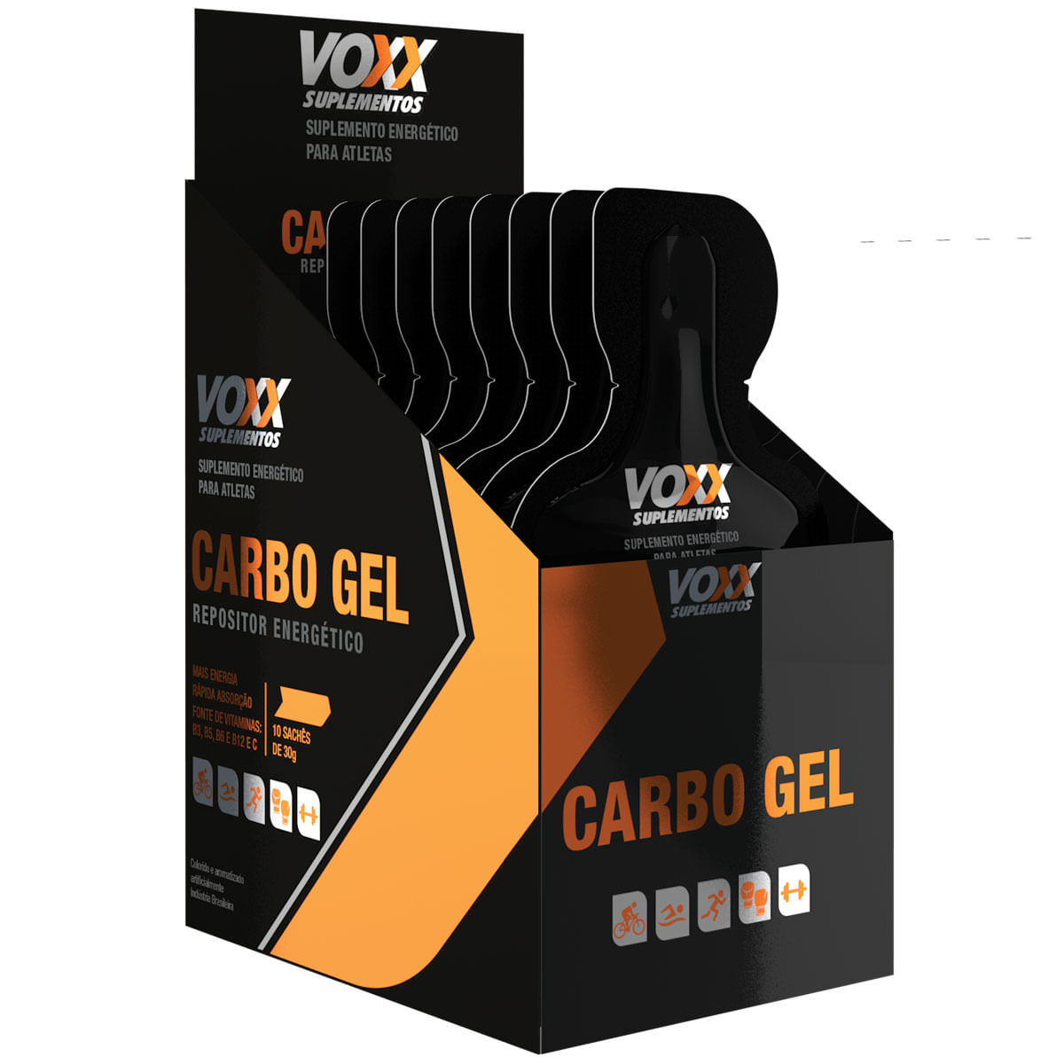 Voxx carbo gel sabor tangerina 30g
