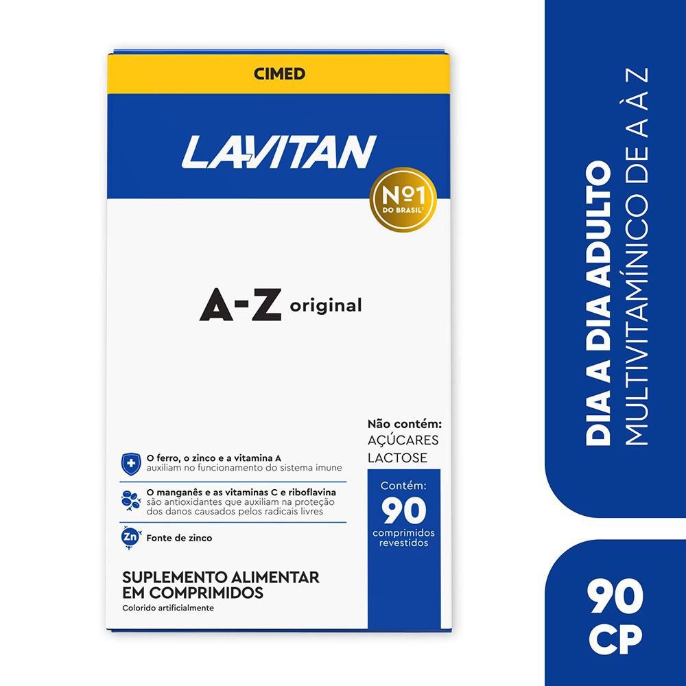 Suplemento Alimentar Lavitan AZ Original 90 Comprimidos