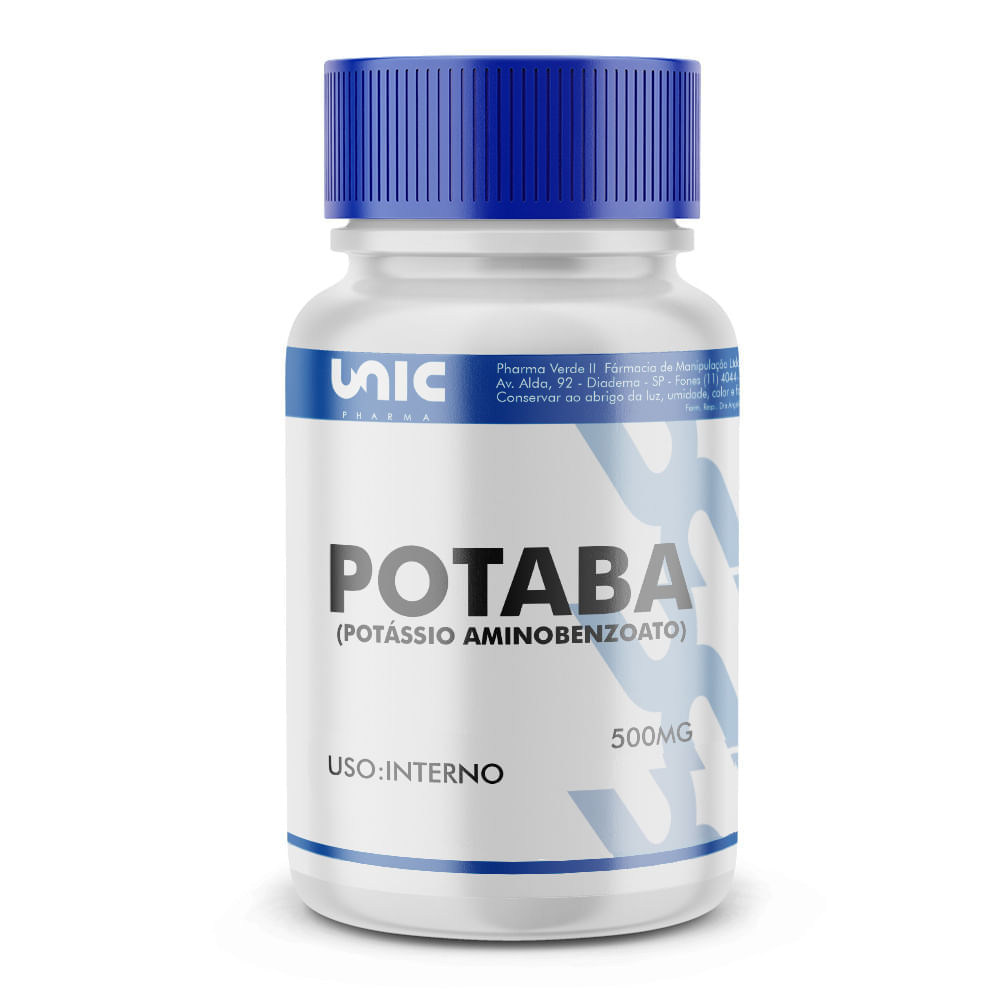 Potaba (Potássio Aminobenzoato) 500mg