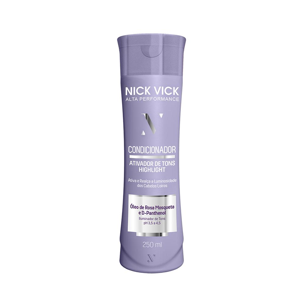 Condicionador Highlight Ativador de Tons Loiros Nick Vick Alta Performance - 250ml