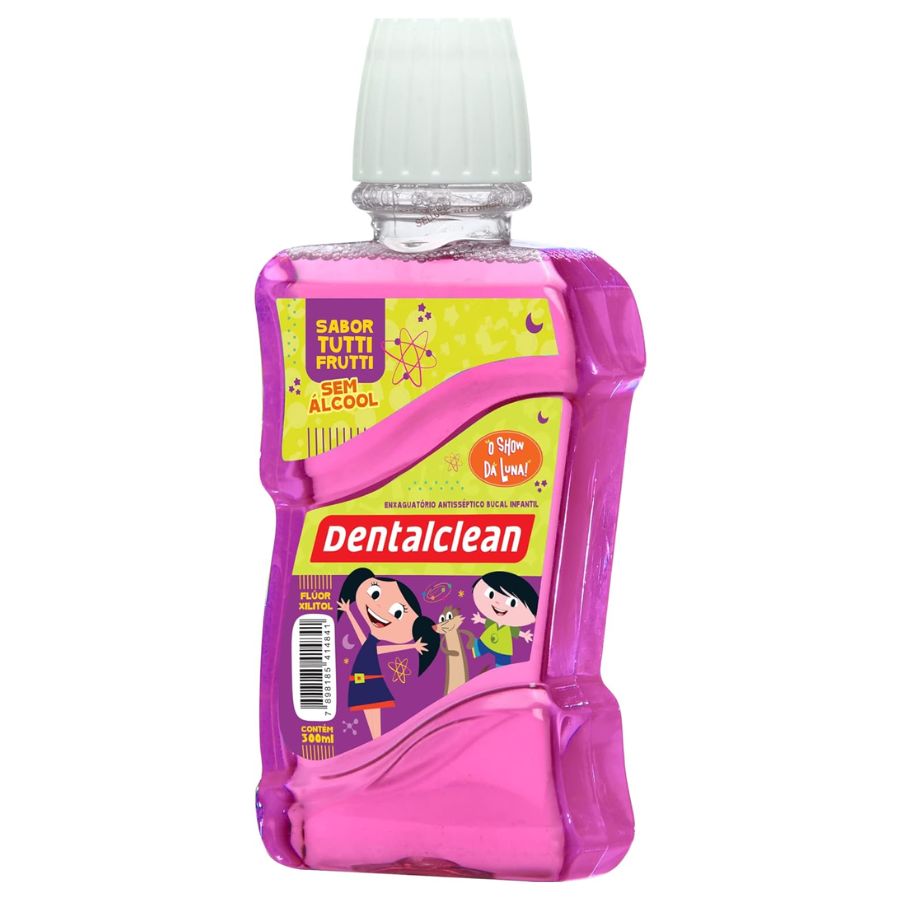 Antisséptico Bucal Infantil Luna 300ml – Sabor Tutti Frutti – Dentalclean
