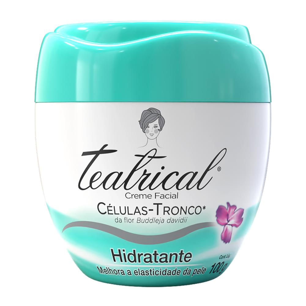 Creme Facial Teatrical Hidratante com Células-Tronco da Flor Buddleja Davidii 100g
