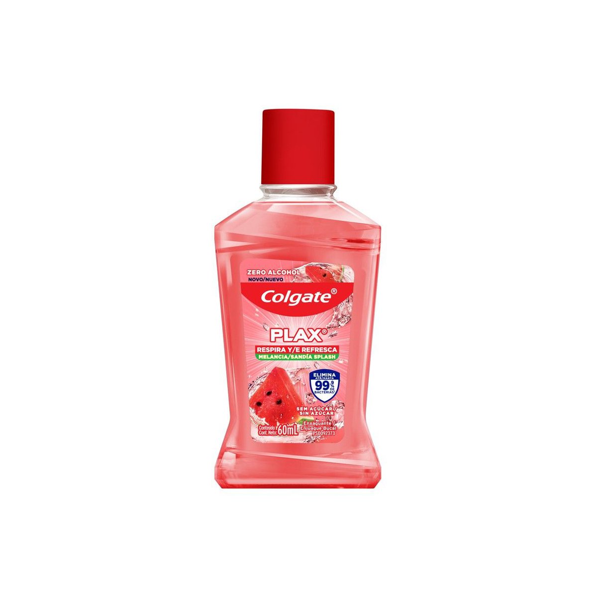 Enxaguante Bucal de Melancia Colgate Plax Respira e Refresca 60ml