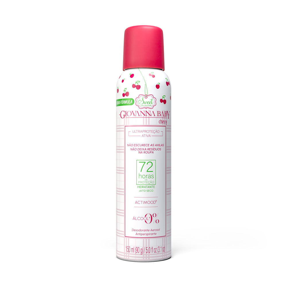 Desodorante Aerosol Giovanna Baby Cherry 72h 150ml