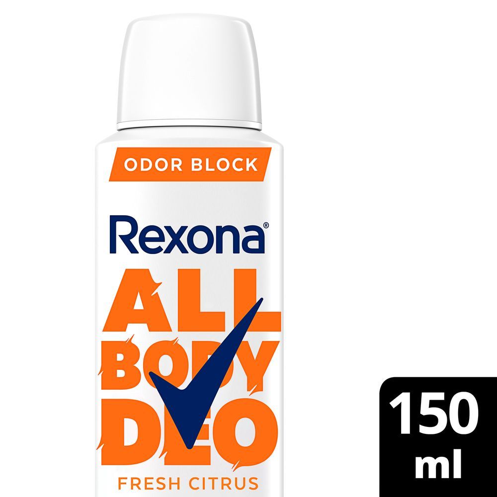 Desodorante Corporal Rexona All Body Deo Fresh Citrus Aerossol 150ml