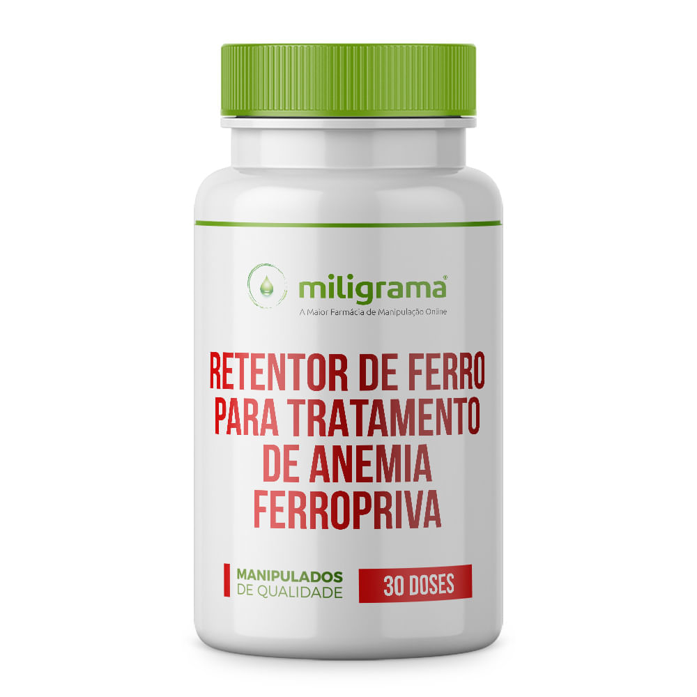 Retentor de Ferro para Tratamento de Anemia Ferropriva - 30 Doses