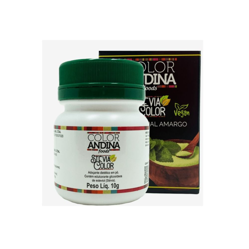 Adoçante Stévia 100% Natural Color Andina 10g