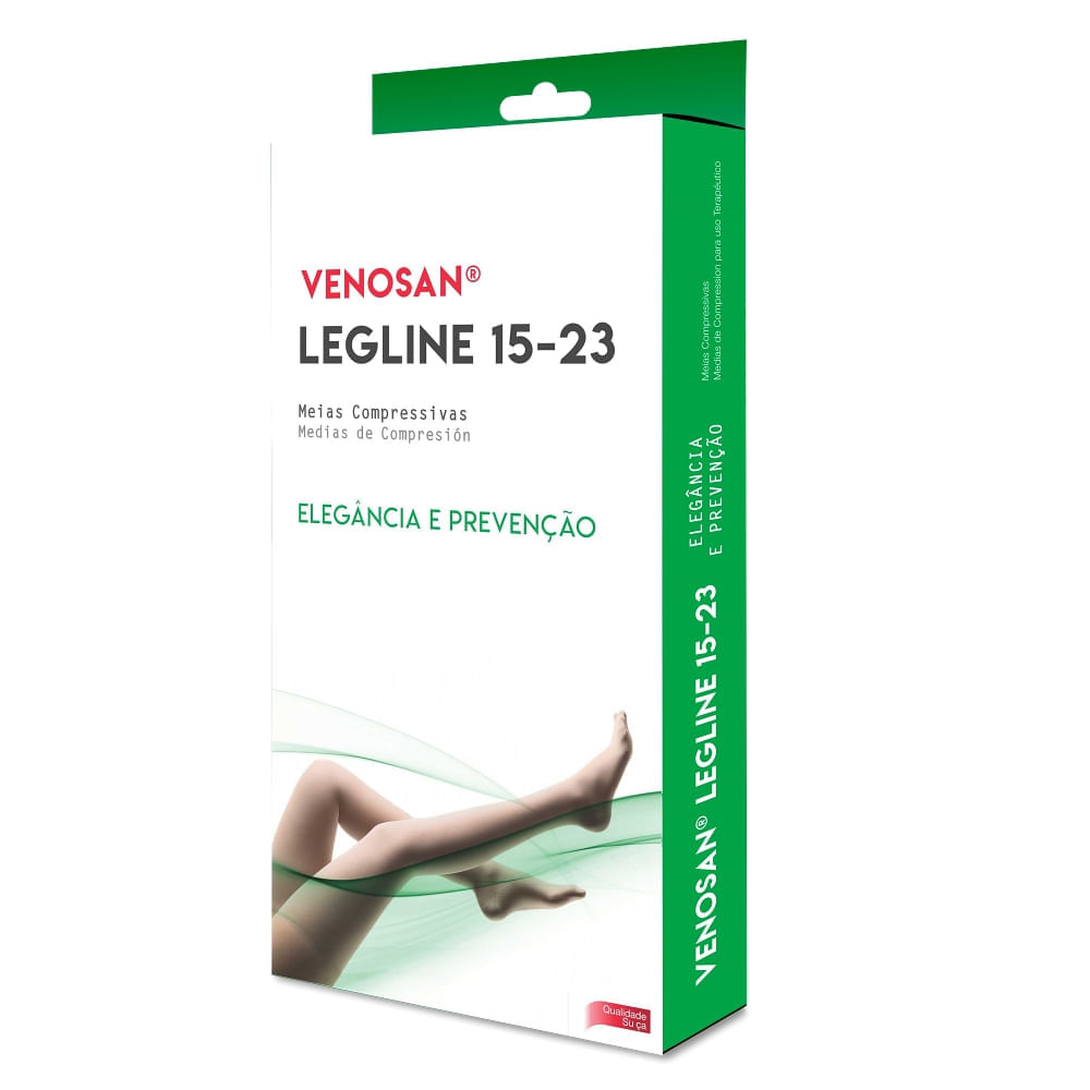 Meia 3/4 Legline Venosan - 15-23mmHg - Pé Aberto - Olinda - Tamanho G