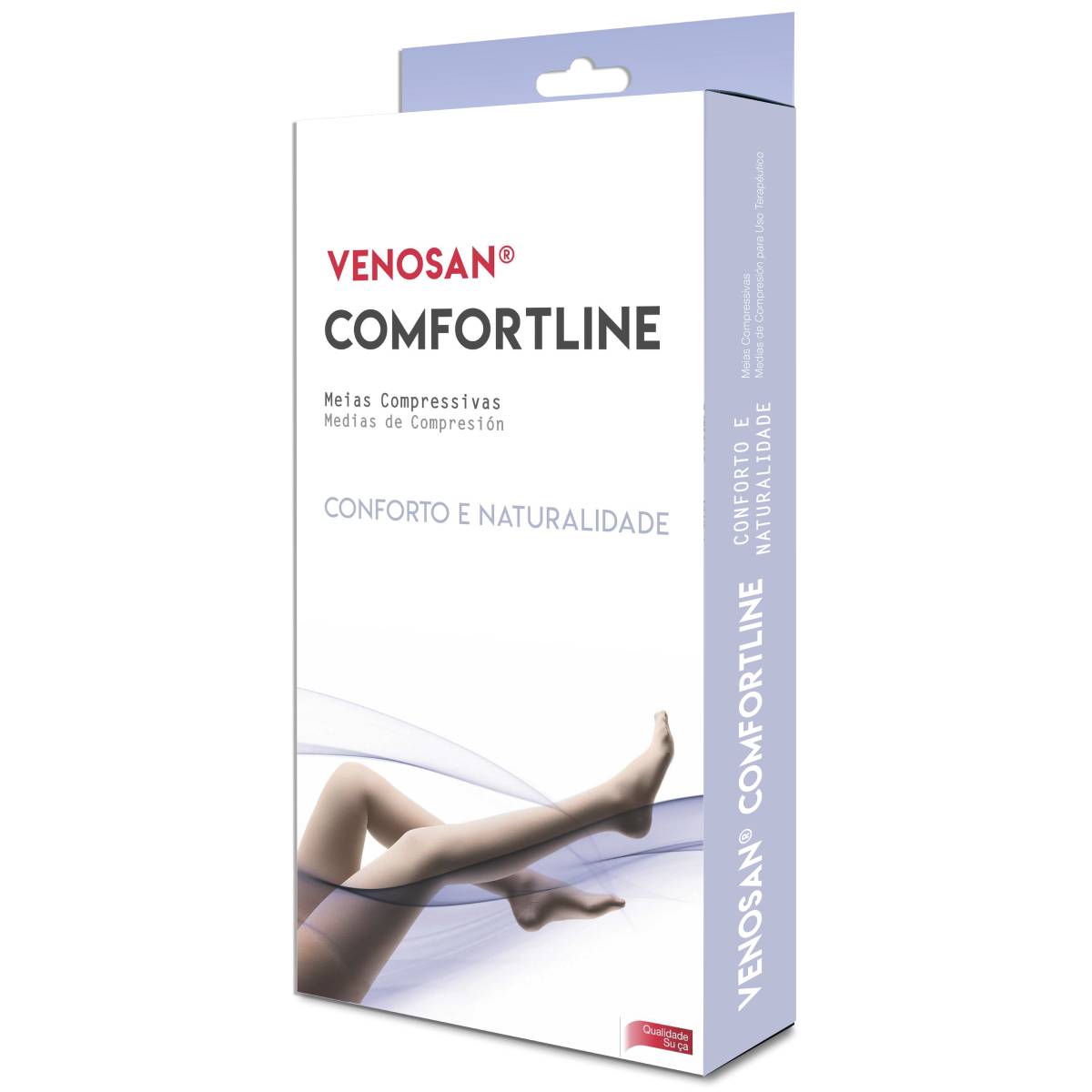 Meia-Calça Comfortline Venosan - Longa - 30-40mmHg - Pé Aberto - Bege - Tamanho G