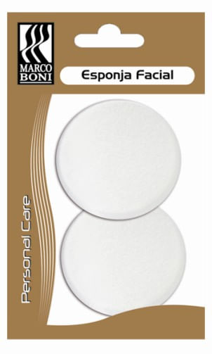Esponja de Limpeza Facial Marco Boni 8424 Acabanamento Perfeito 2 Unidades