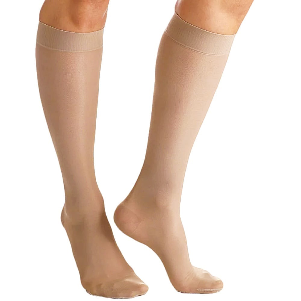 Meia 3/4 Sigvaris Audace 15-20mmHg Natural Fechada G