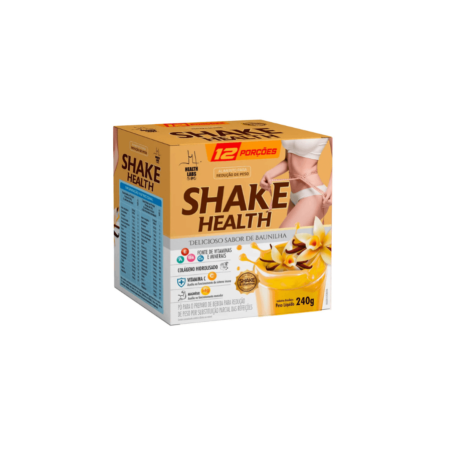 Shake Health Lab 240g - Shake para dietas rico em proteína e vitaminas Baunilha