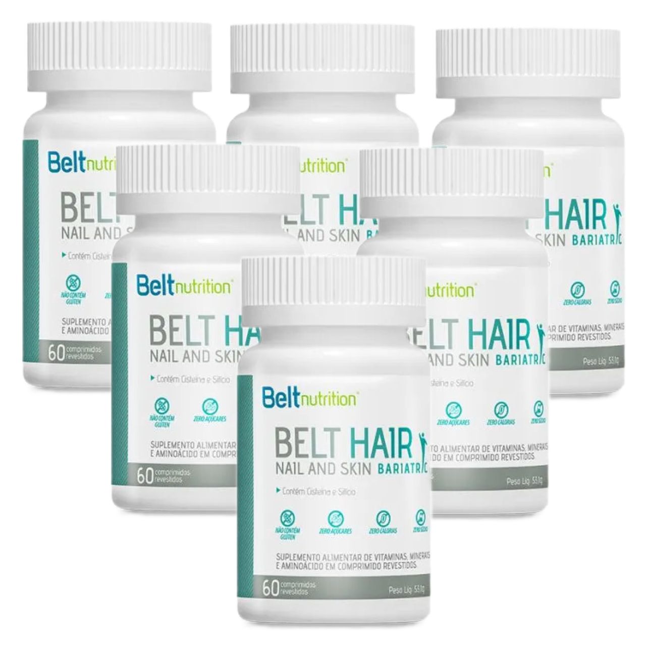 Belt Nutrition - 6x Belt Hair, Nail and Skin Bariatric