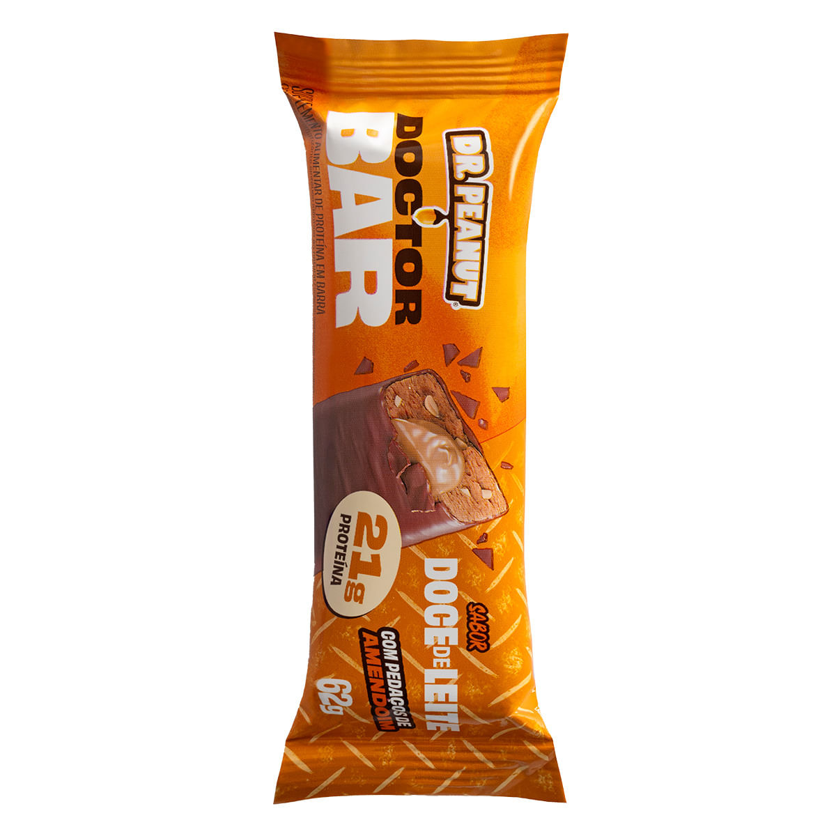 Barra De Proteína Dr. Peanut Doctor Bar Doce De Leite 62g