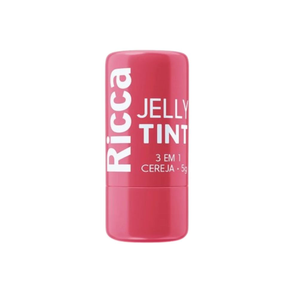 Batom Ricca Jelly Tint 3 em 1 Cor Cereja 5g