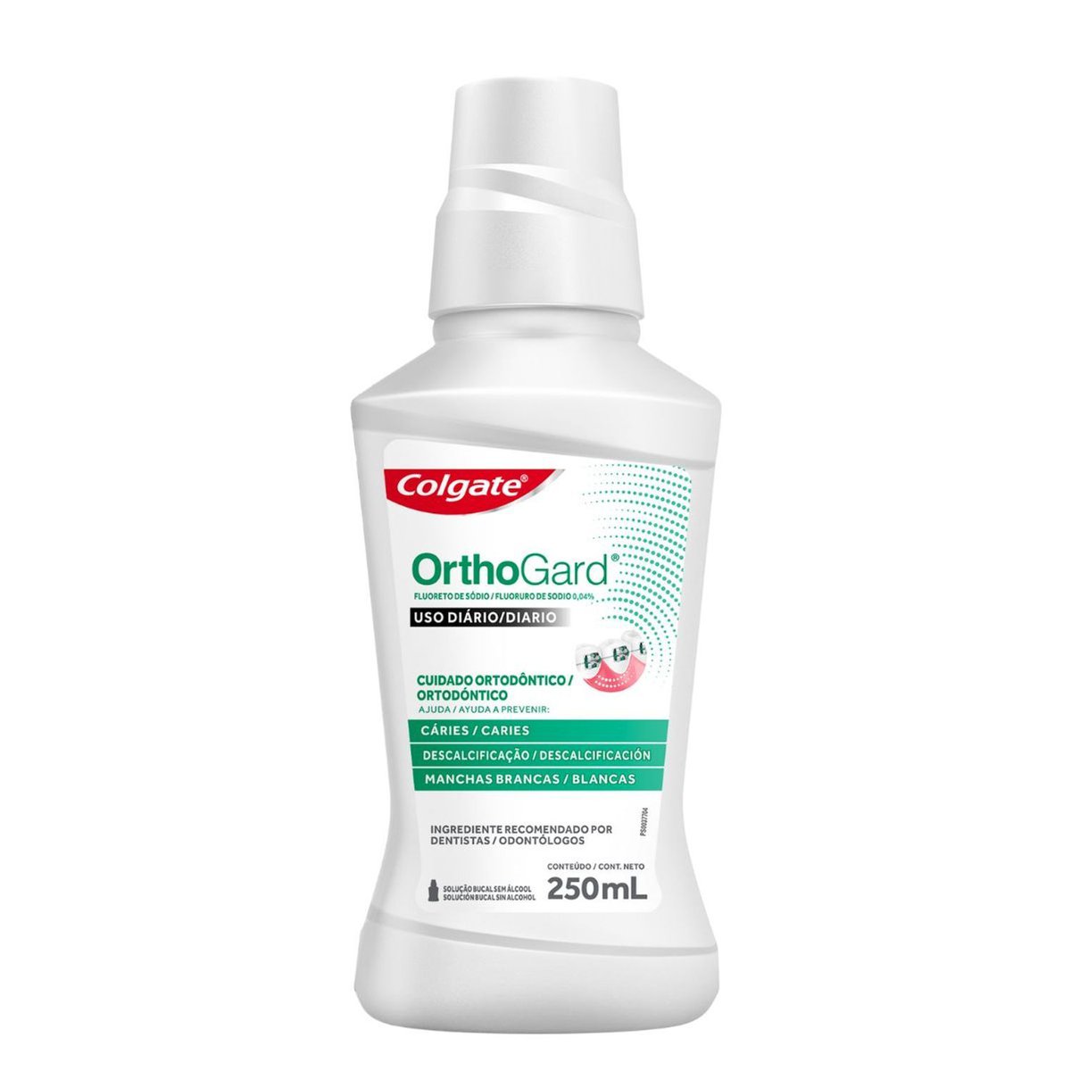 Enxaguante Bucal Colgate Orthogard Sem Álcool Sabor Menta 250ml