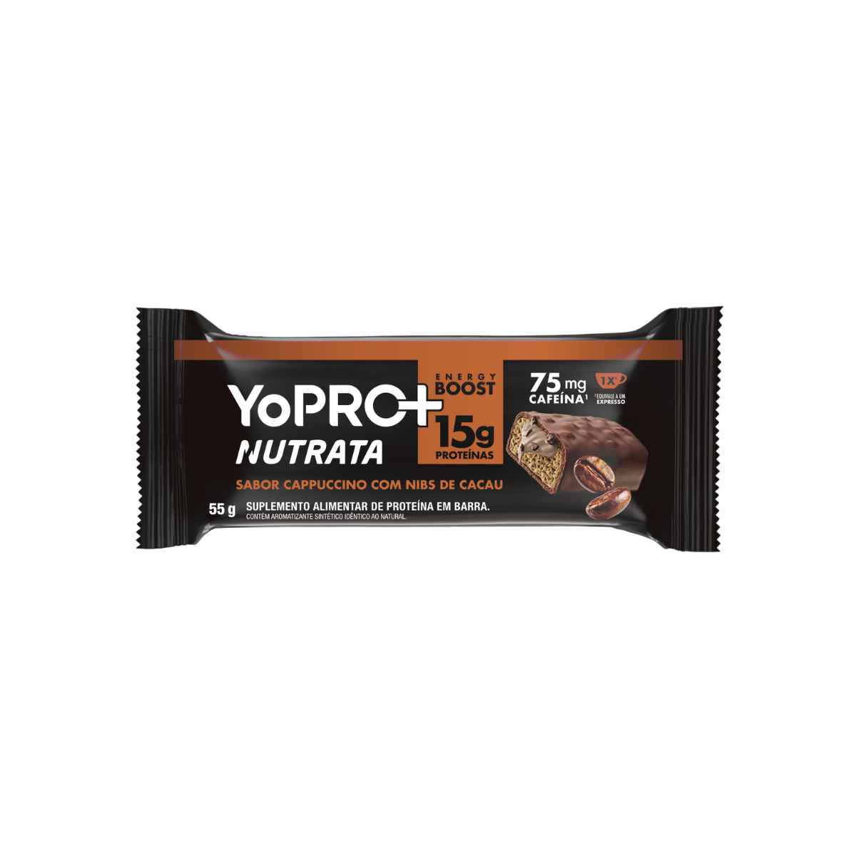 Barra De Proteína Nutrata Yopro Sabor Cappuccino 55g