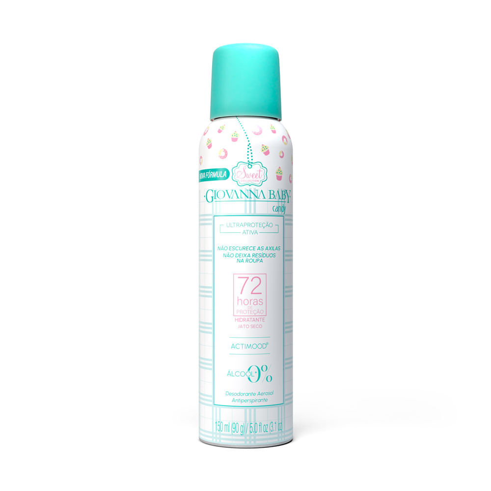 Desodorante Aerosol Giovanna Baby Candy 72h 150ml