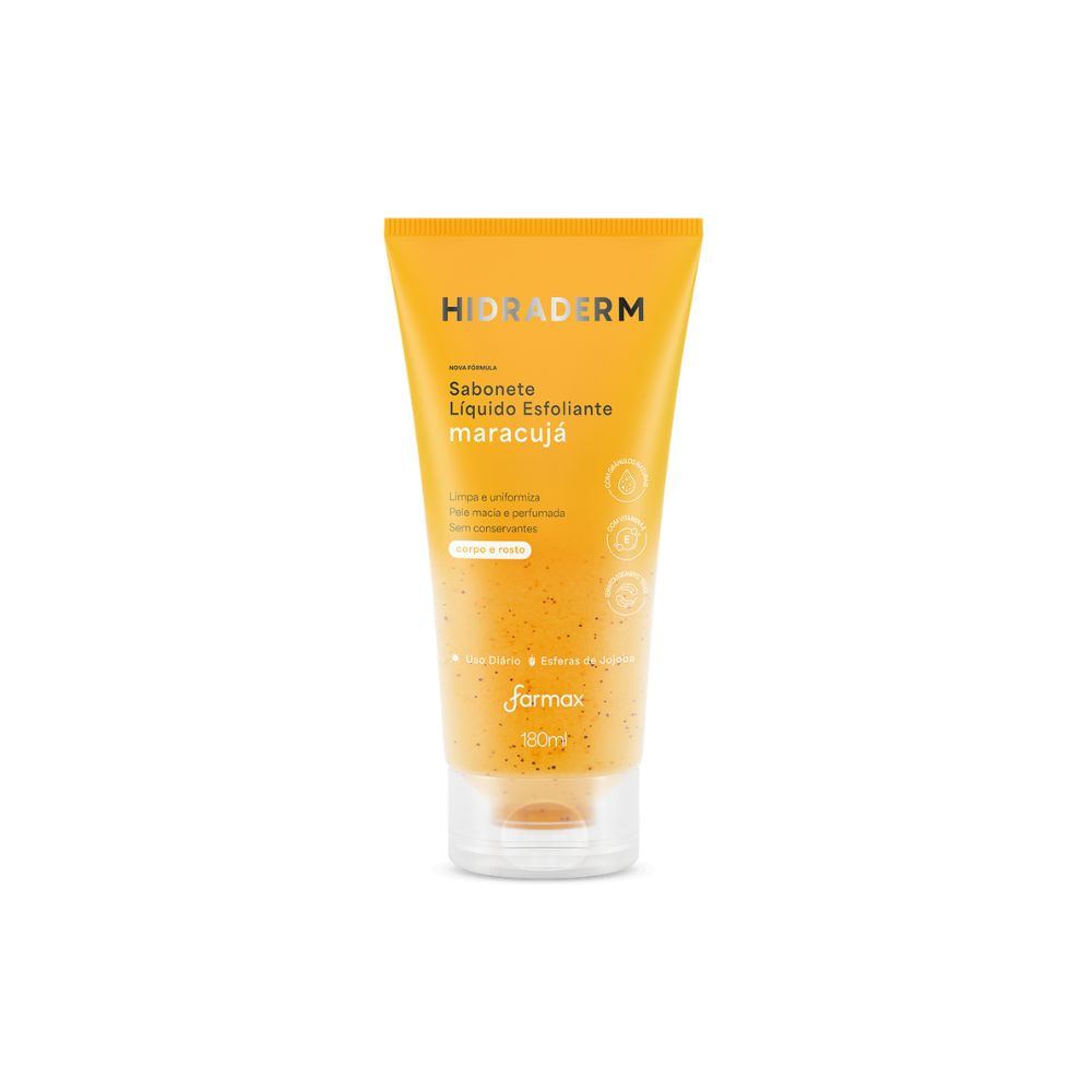 Sabonete Líquido Hidraderm Esfoliante Maracujá 180ml