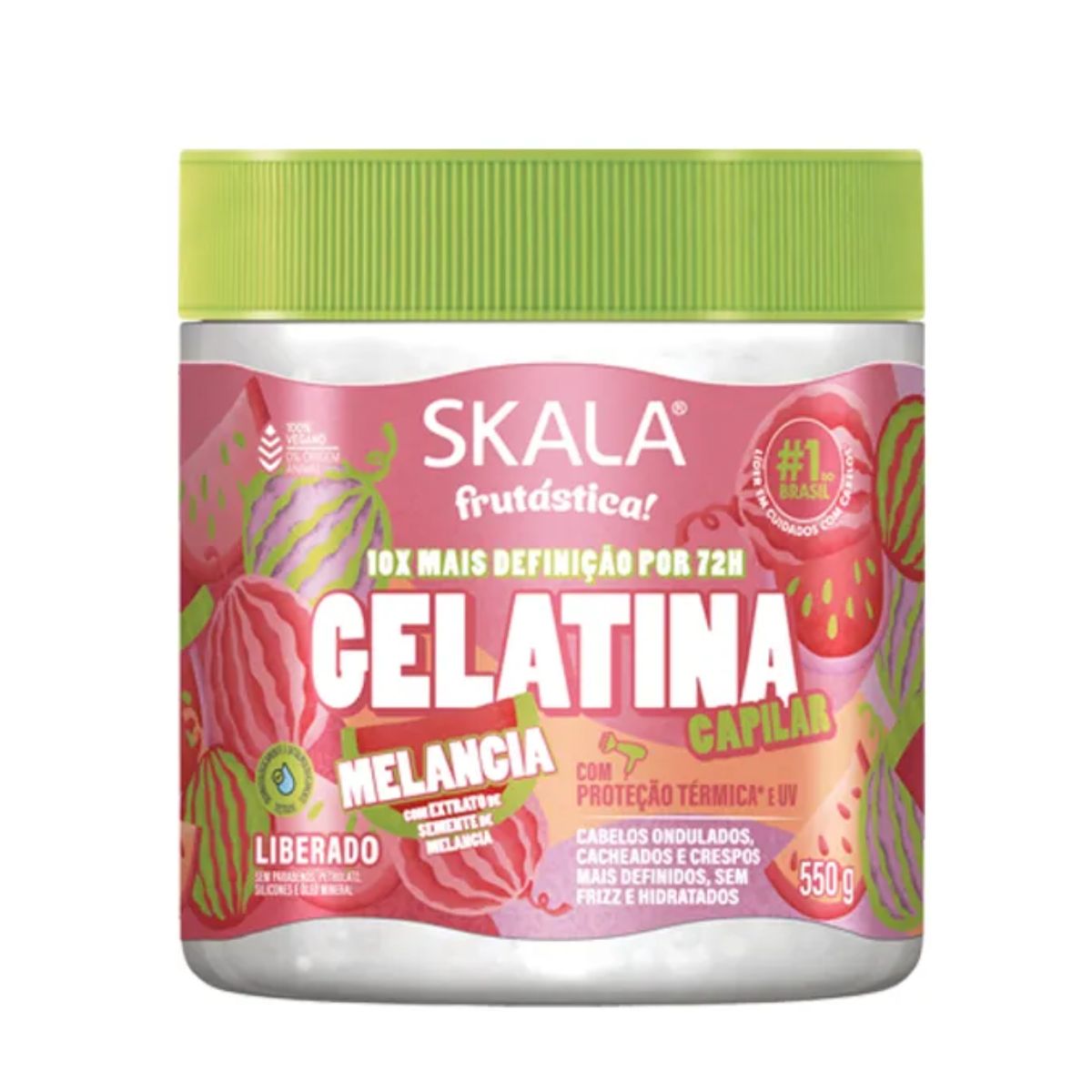 Gelatina Capilar Skala Melancia 550g