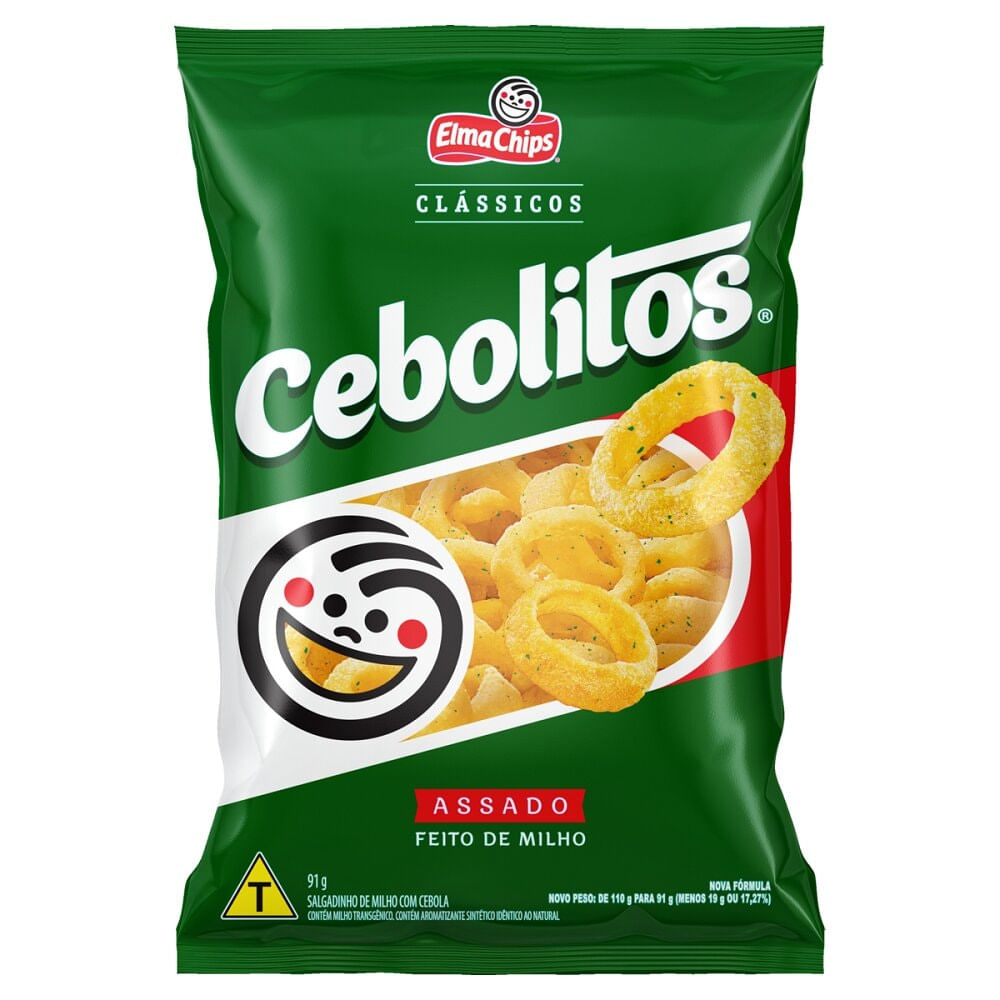 Salgadinho Clássicos Cebolitos Sabor Cebola 91g