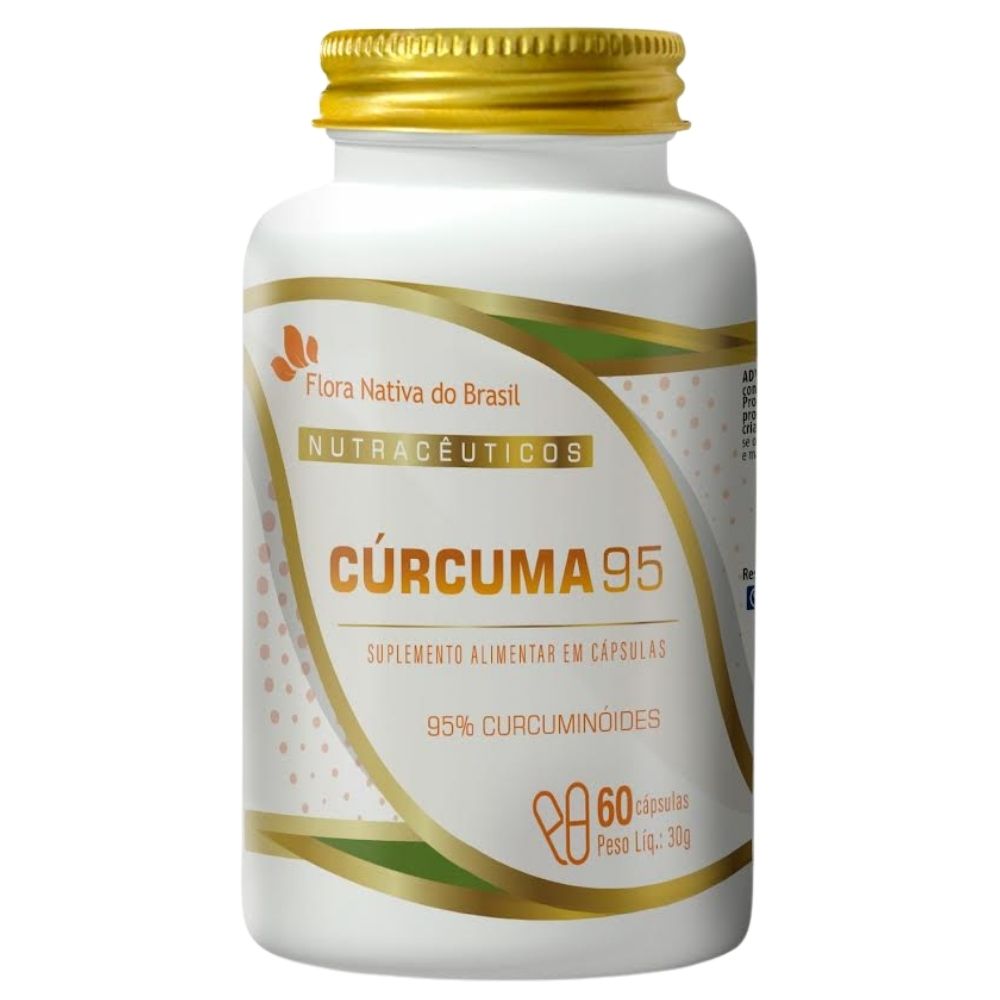 Cúrcuma 95% de curcumina 60 cápsulas - Flora nativa