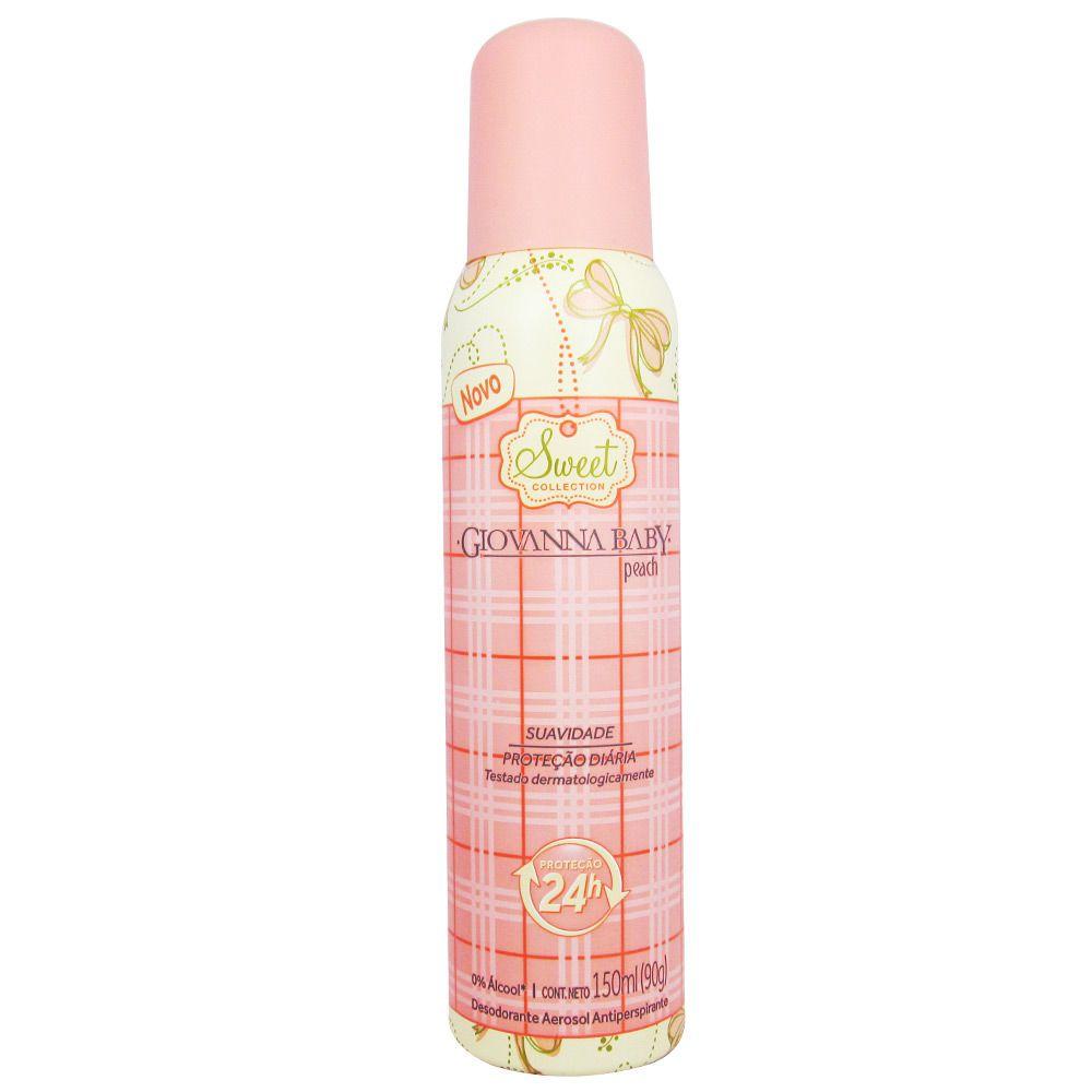 Desodorante Giovanna Baby Aerosol 150ml Sweet Peach