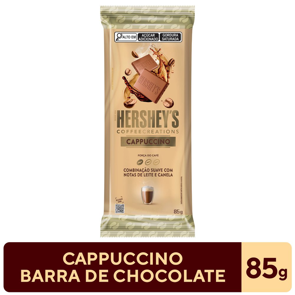 Chocolate Hershey's Coffee Creations Ao Leite Sabor Cappuccino 85g