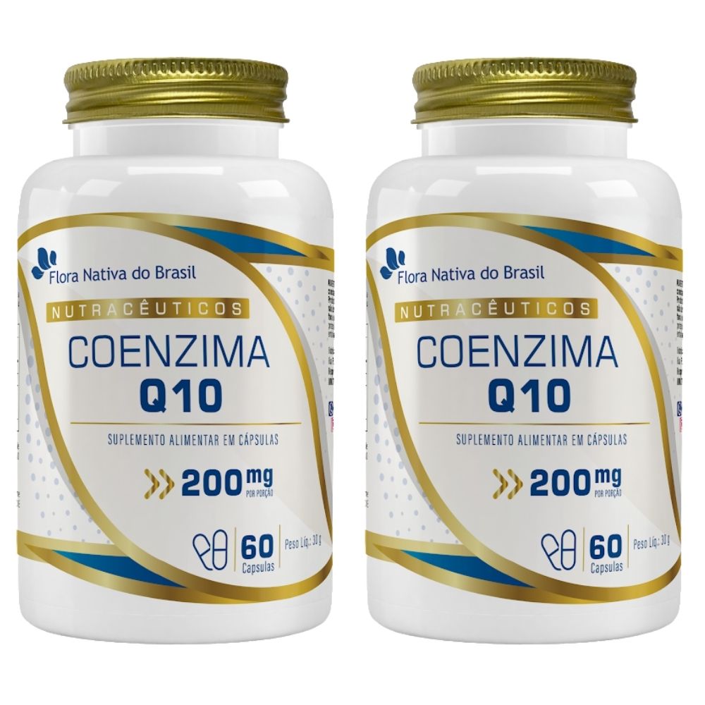 KIT 2X Coenzima Q10 200mg 60 Cápsulas - Flora Nativa