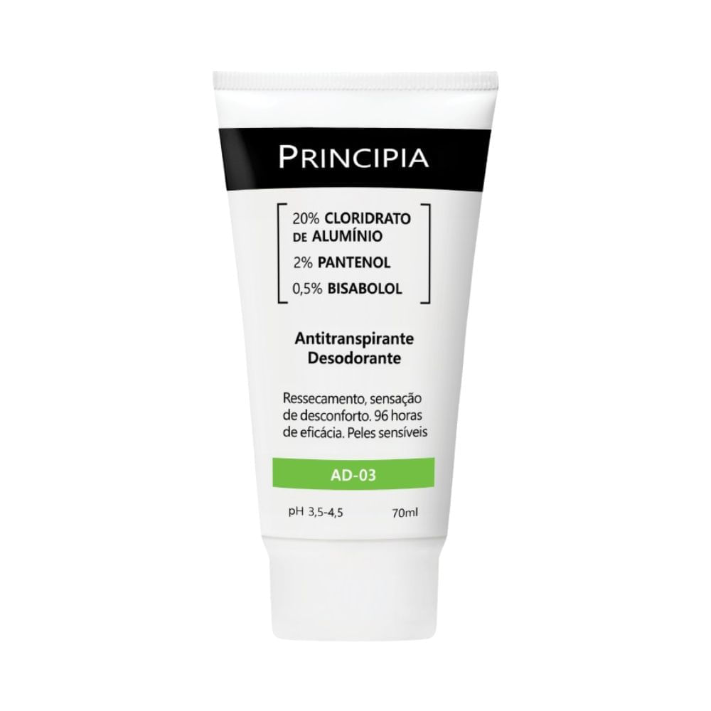 Desodorante Antitranspirante Principia AD-03 Creme 70ml
