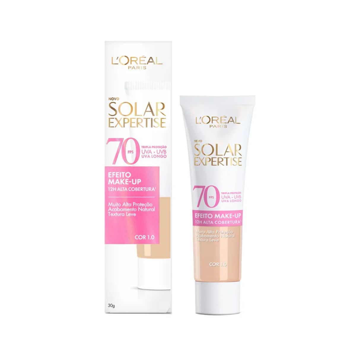 Protetor Solar Facial Loréal Paris Solar Expertise Alta Cobertura Cor 1.0 Fps70 30g