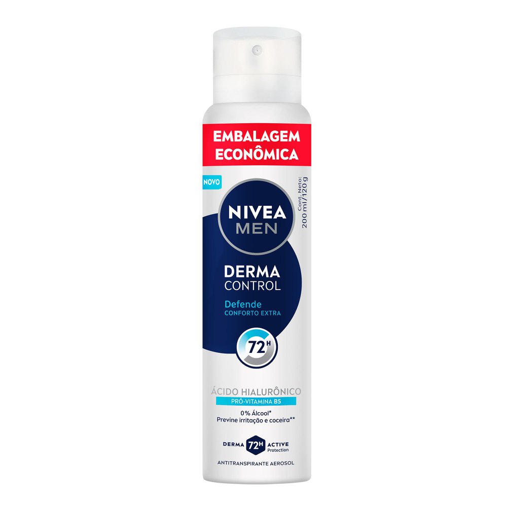 Desodorante Antitranspirante Nivea Men Derma Control Spray 200ml