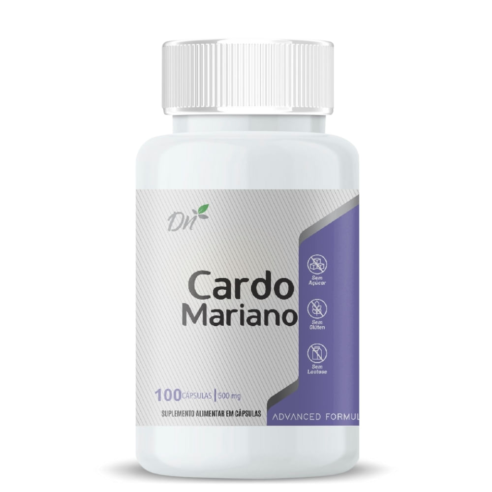 Cardo Mariano (Silimarina) 500mg 100 Cápsulas - Denature