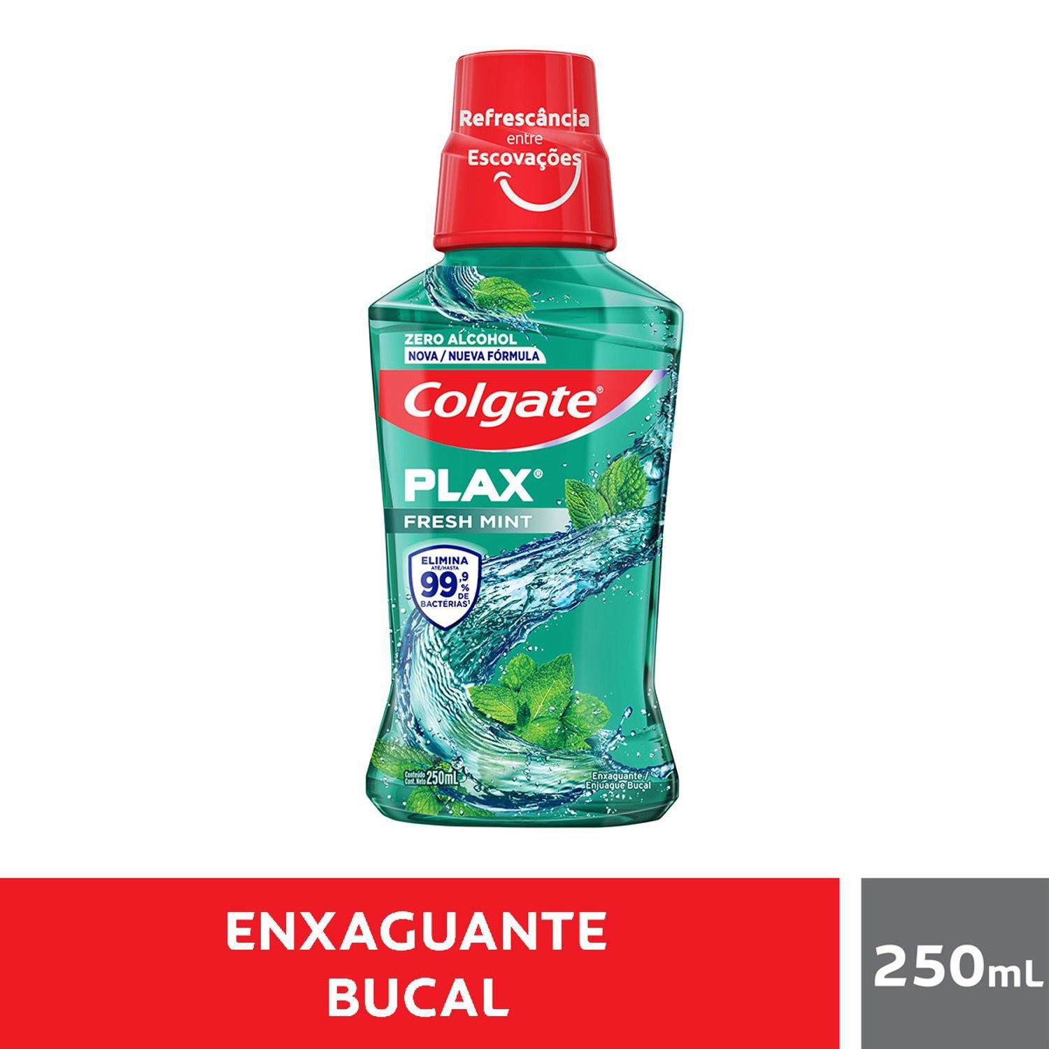 Enxaguante Bucal Fresh Mint Colgate Plax - 250ml