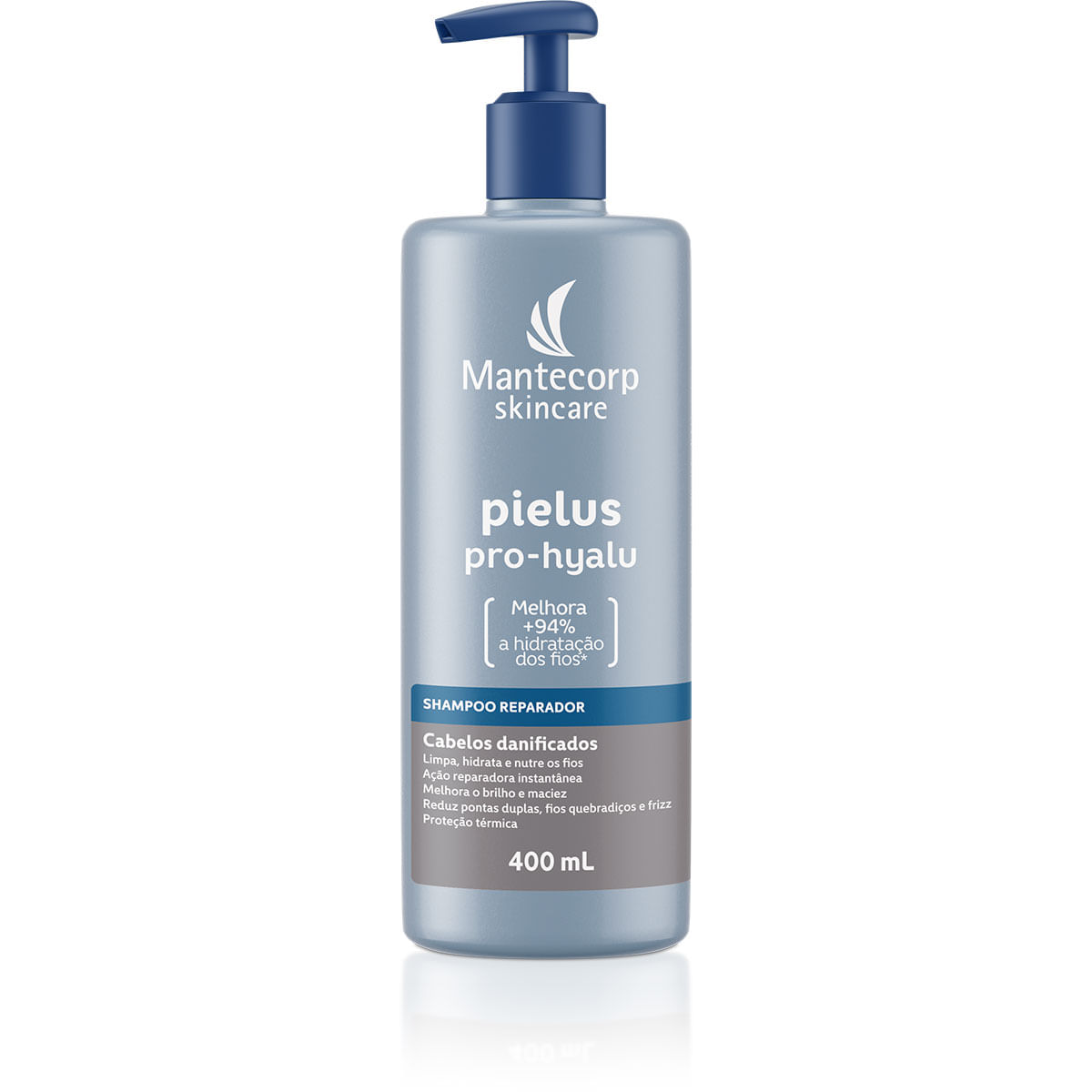 Shampoo Reparador Mantecorp Skincare Pielus Pro-Hyalu 400ml