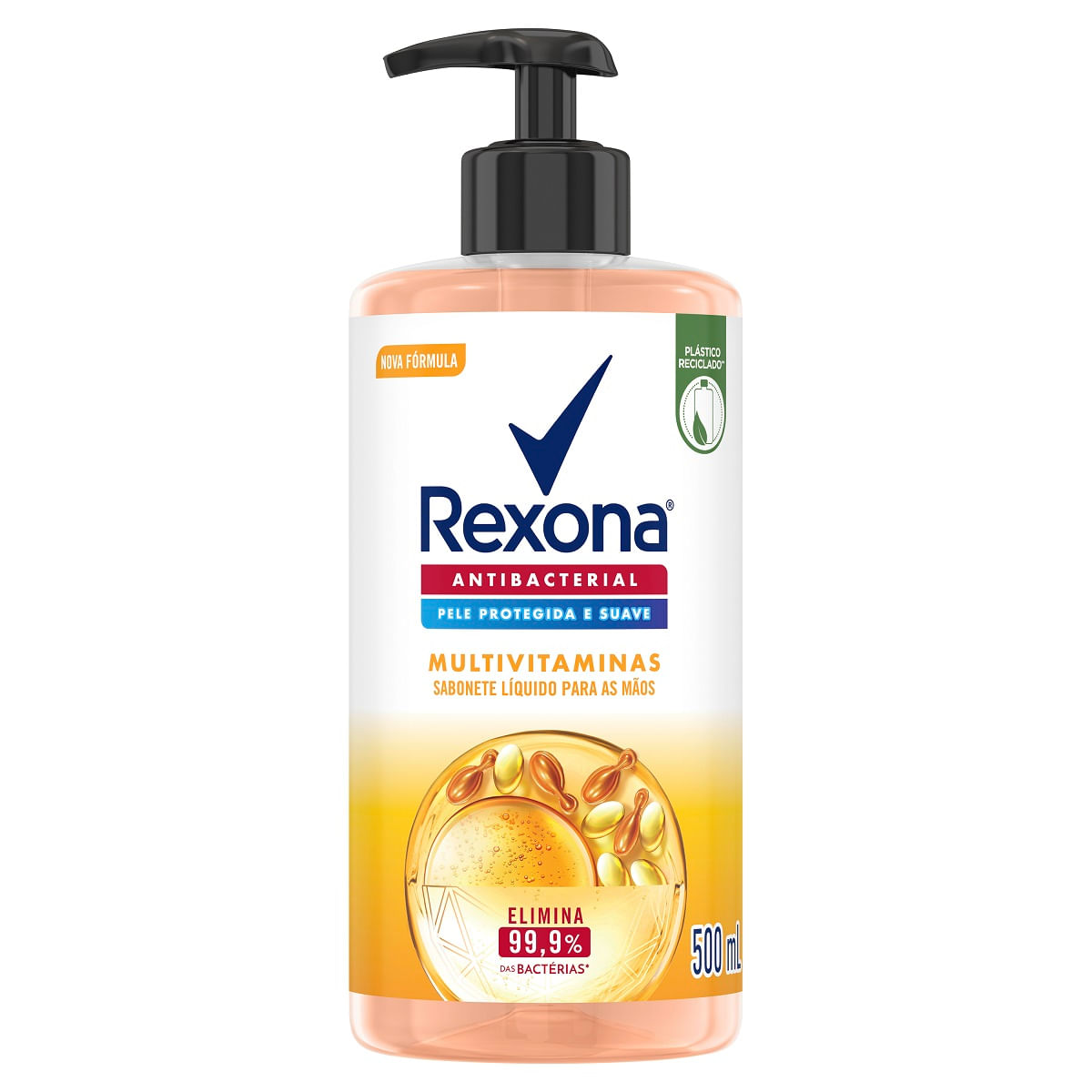 Sabonete Líquido Rexona Antibacterial Multivitaminas 500ml