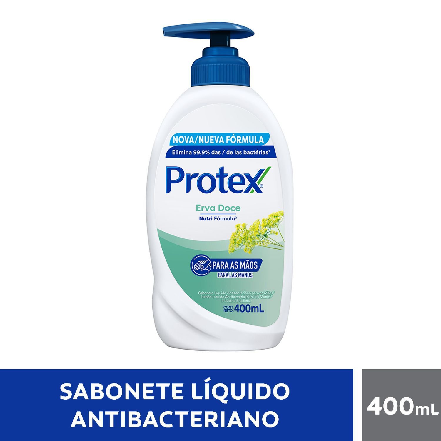 Sabonete Líquido Protex Antibacteriano Erva Doce 400ml