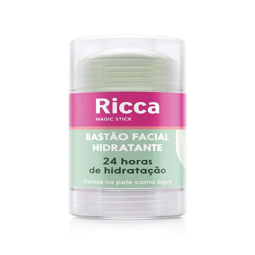 Bastão Facial Ricca Magic Stick Aloe Vera 24h de Hidratação Stick 30g