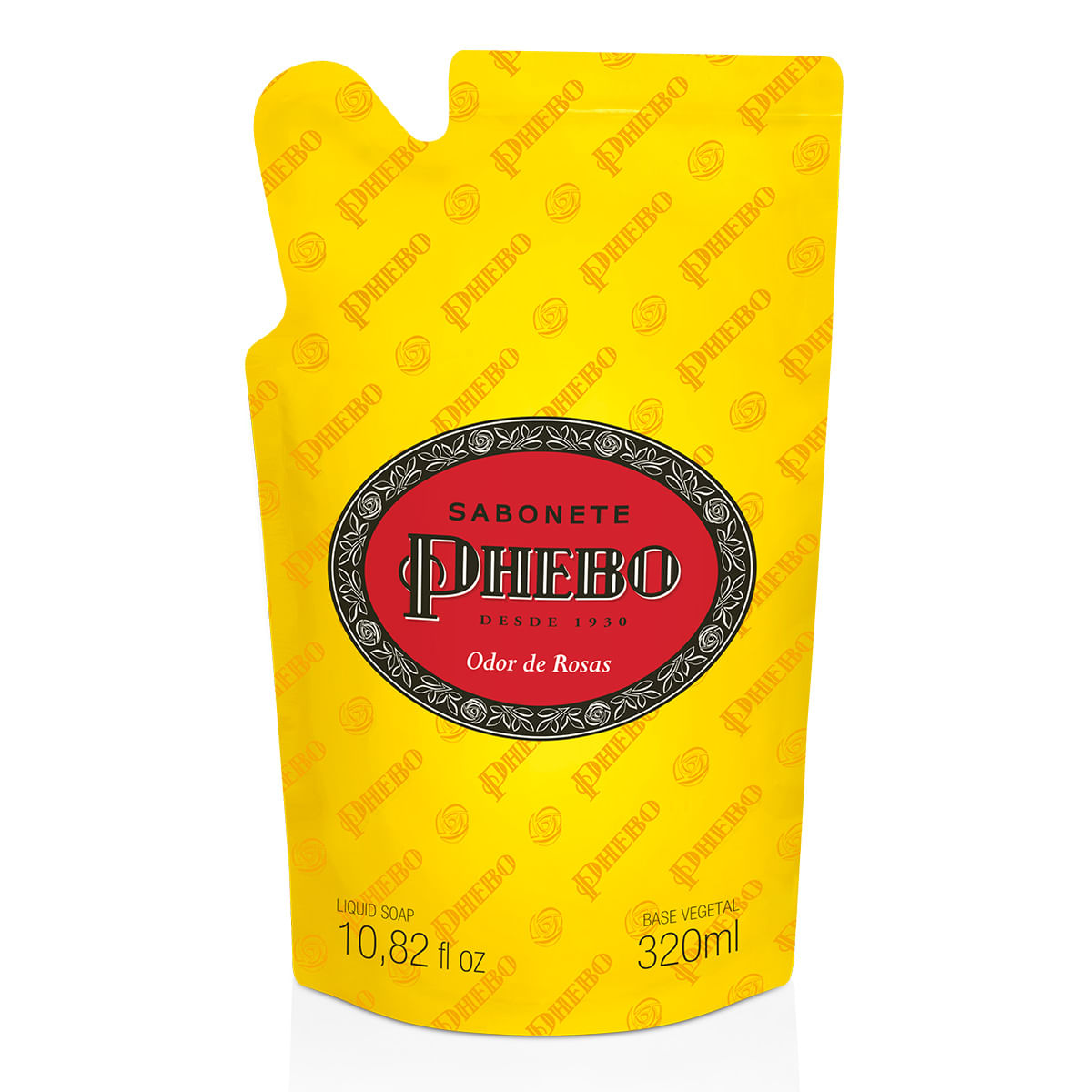 Sabonete Líquido de Glicerina Phebo Tradicional Odor de Rosas Refil 320ml