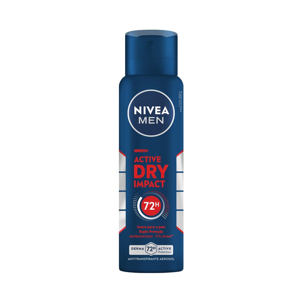 Desodorante Antitranspirante Nivea Men Dry Impact 72h Aerossol 150ml