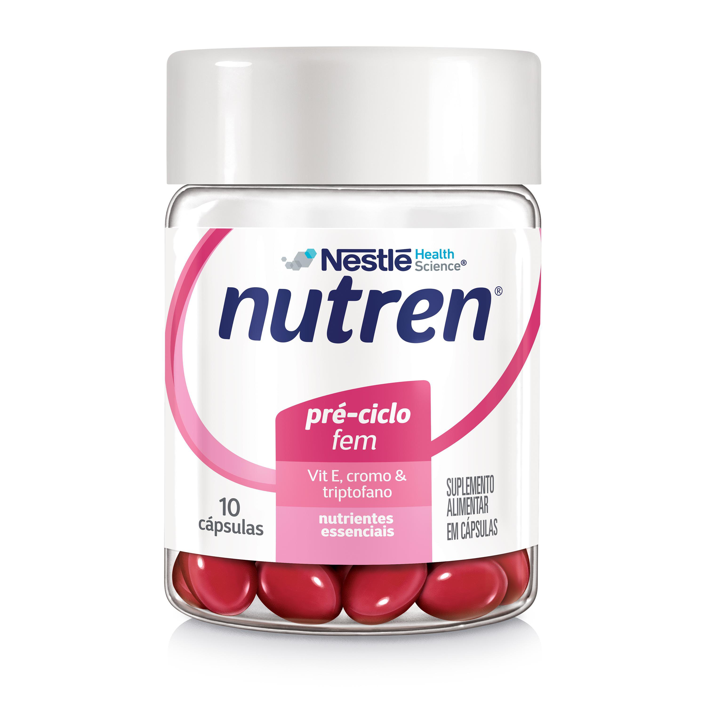 Suplemento Alimentar Nutren Triptofano Pré-Ciclo FEM 10 Cápsulas