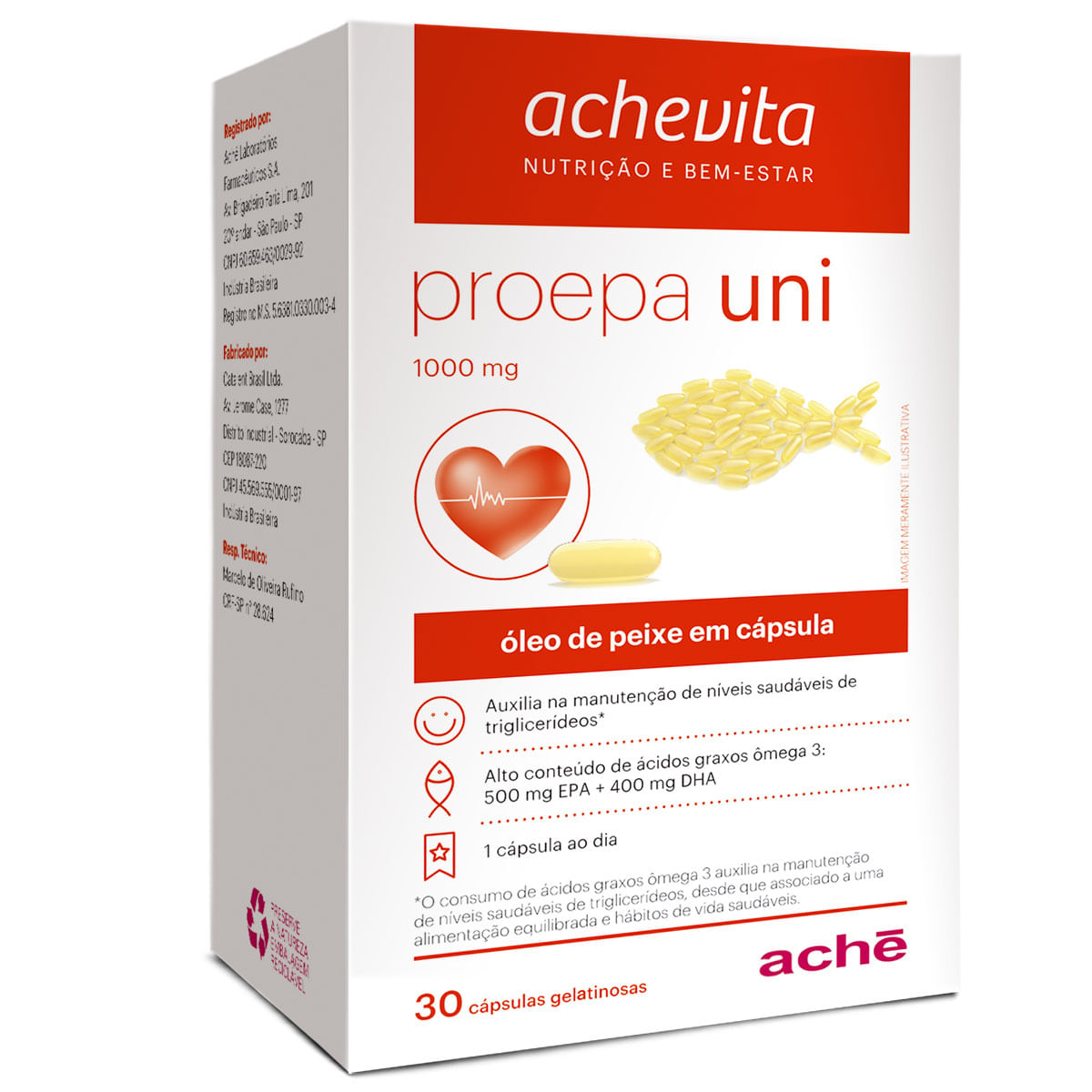 Proepa Uni 1000mg 30 Cápsulas Gelatinosas