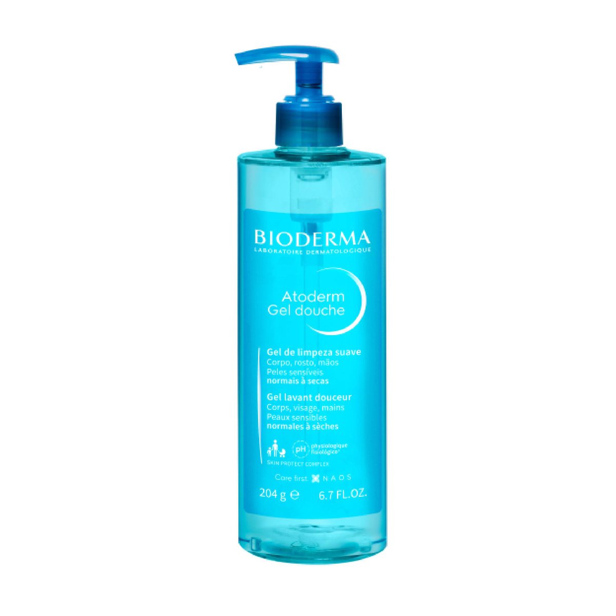 Gel de Banho Bioderma Atoderm Peles Secas e Sensíveis 204g