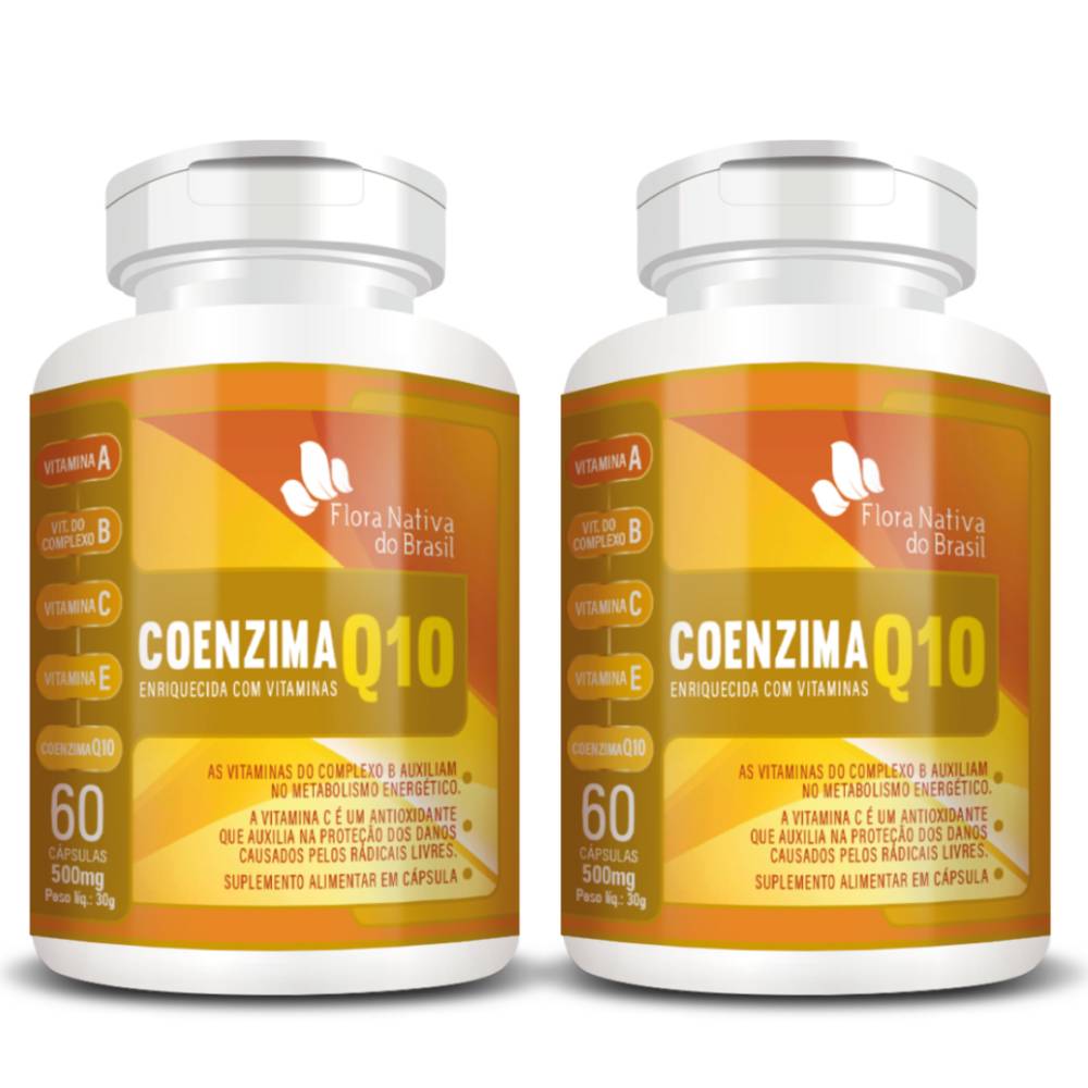 KIT 2X Coenzima Q10 com Vitaminas 60 cápsulas - Flora Nativa