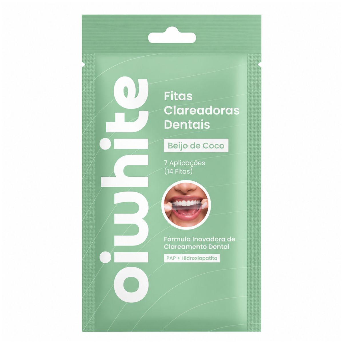 Fitas De Clareamento Dental Oiwhite Beijo De Coco 14 Unidades