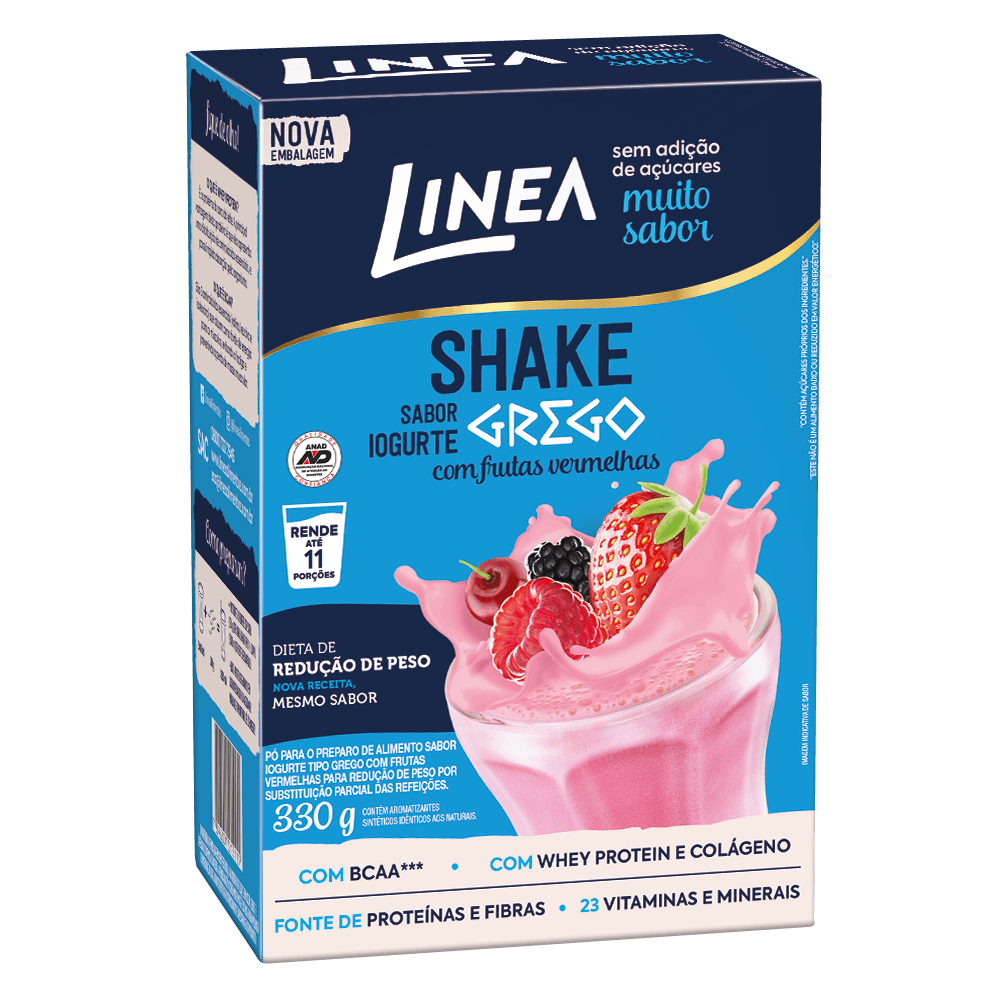 Linea Shake Iogurte Com Frutas Vermelhas 330g