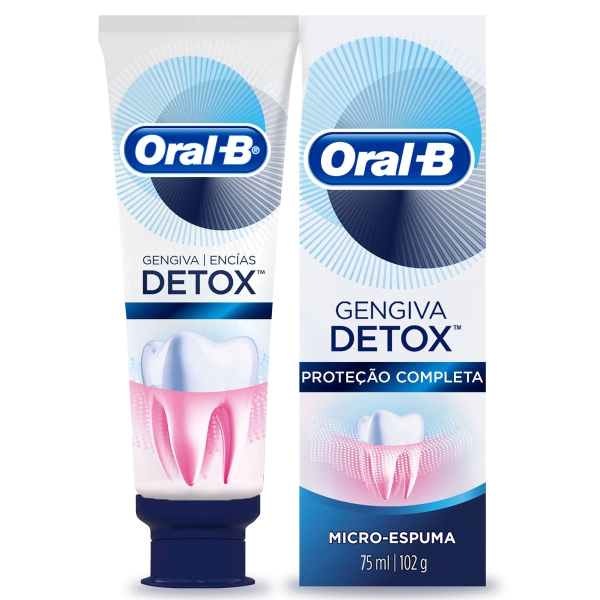 Creme Dental Oral-B Gengiva Detox Deep Clean 102g