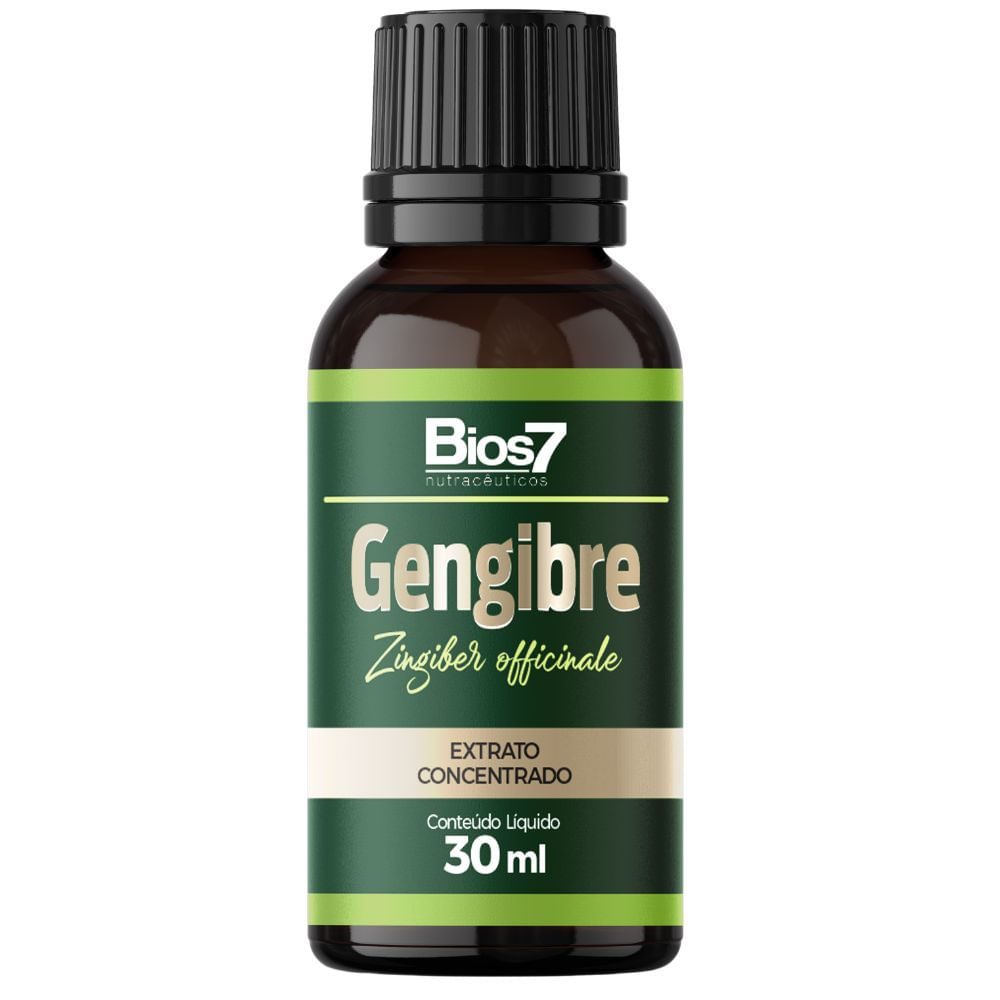 Gengibre em gotas Extrato Concentrado 30ml - Bios7