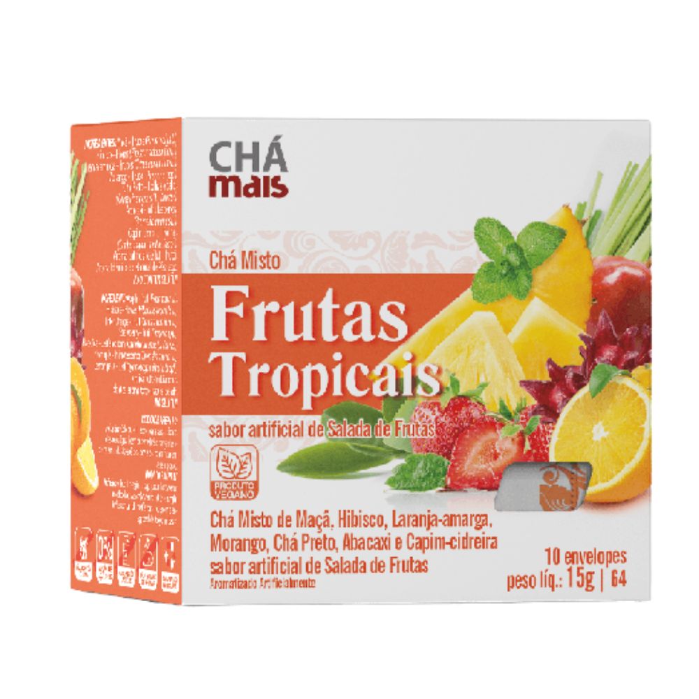 Chá Misto de Frutas Tropicais 10 sachês - Chá Mais