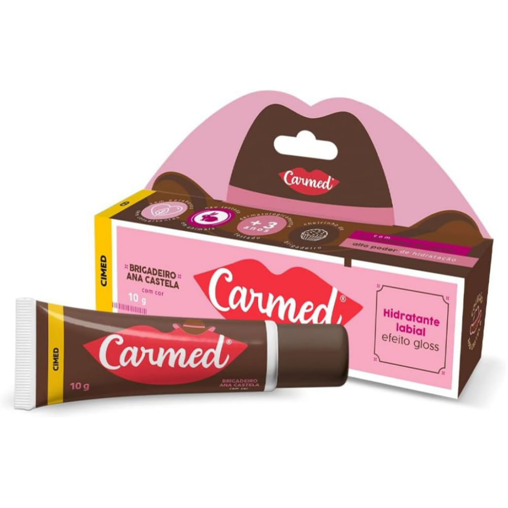 Hidratante Labial Carmed Ana Castela Brigadeiro 10g
